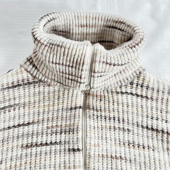 Christopher & Banks Space Dyed Shaker Stitch Zip Front Cardigan Sweater Size XL - Picture 10 of 15